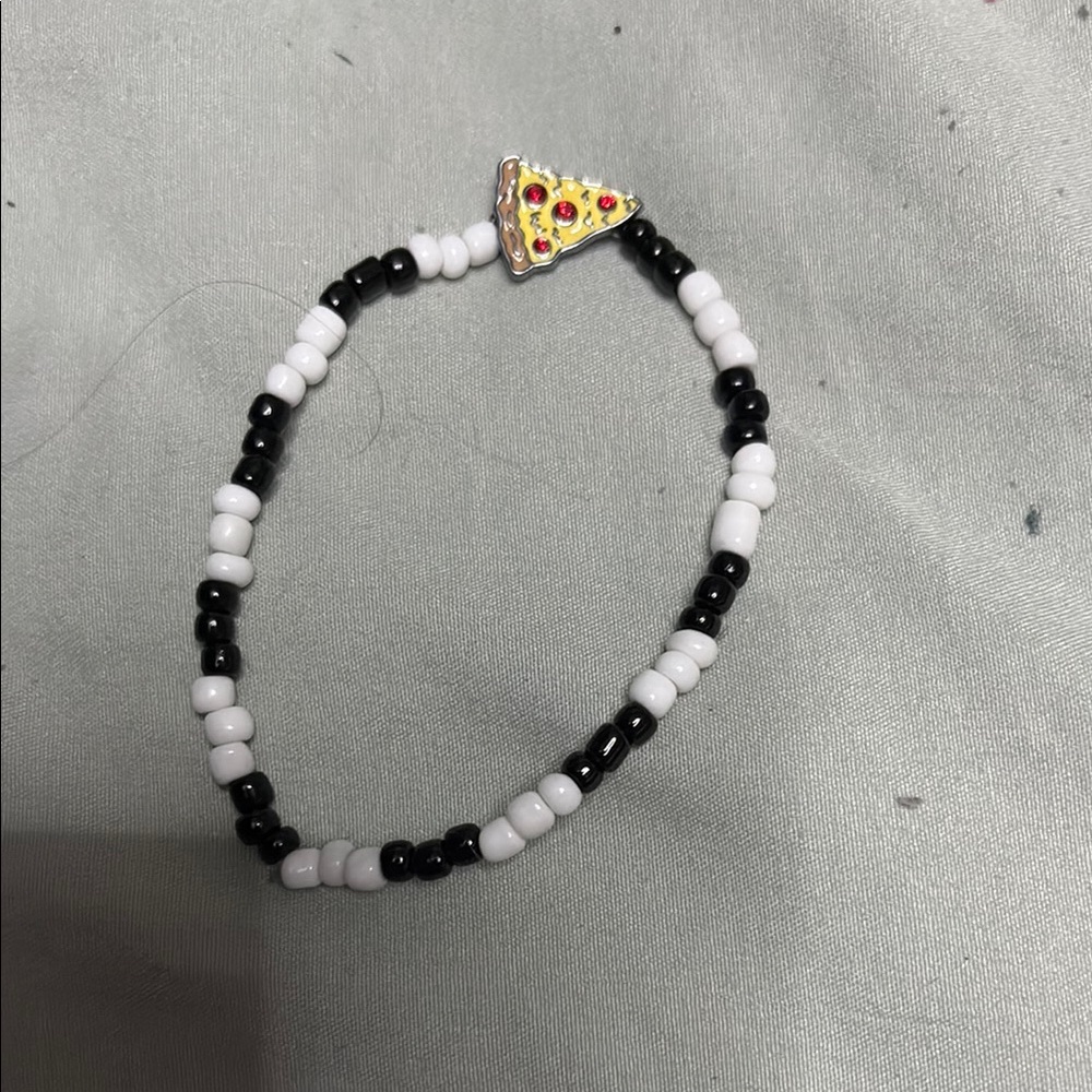 Pizza Kandi handmade with pizza charm